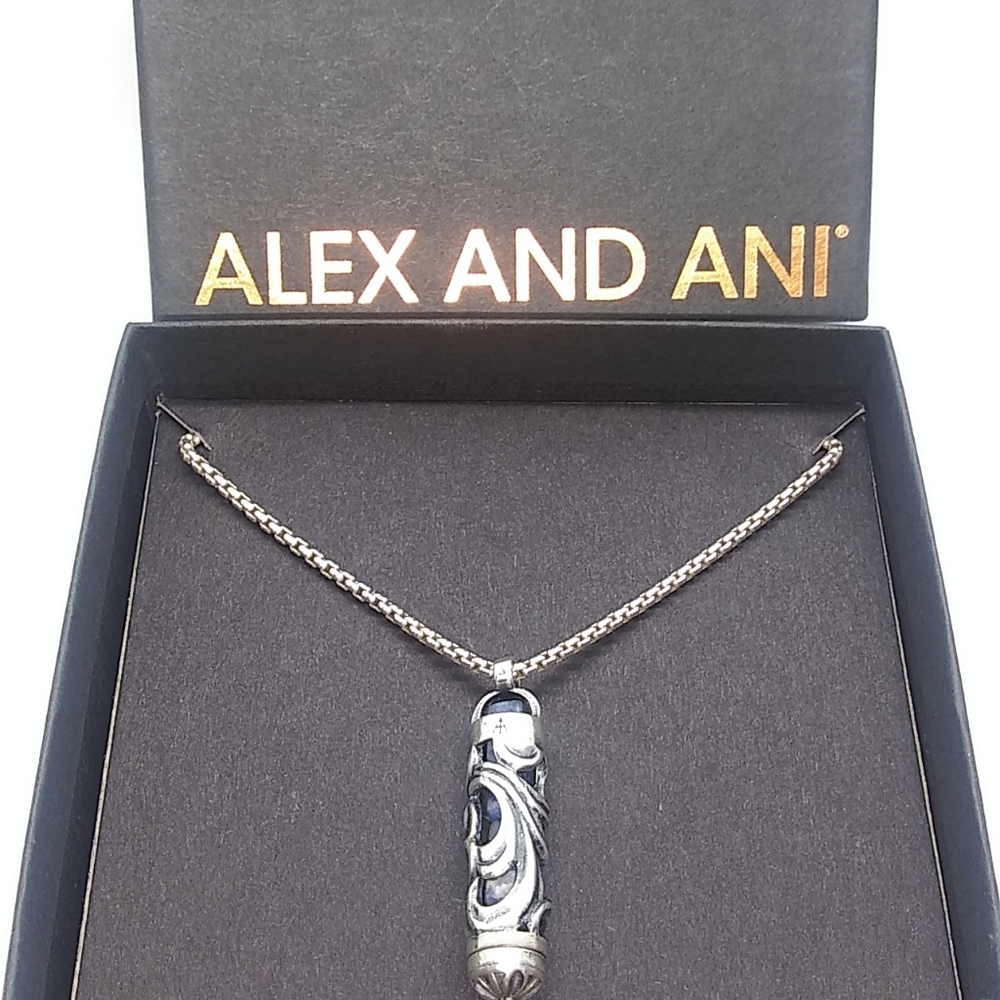 Alex and Ani Men's Sodalite Necklace